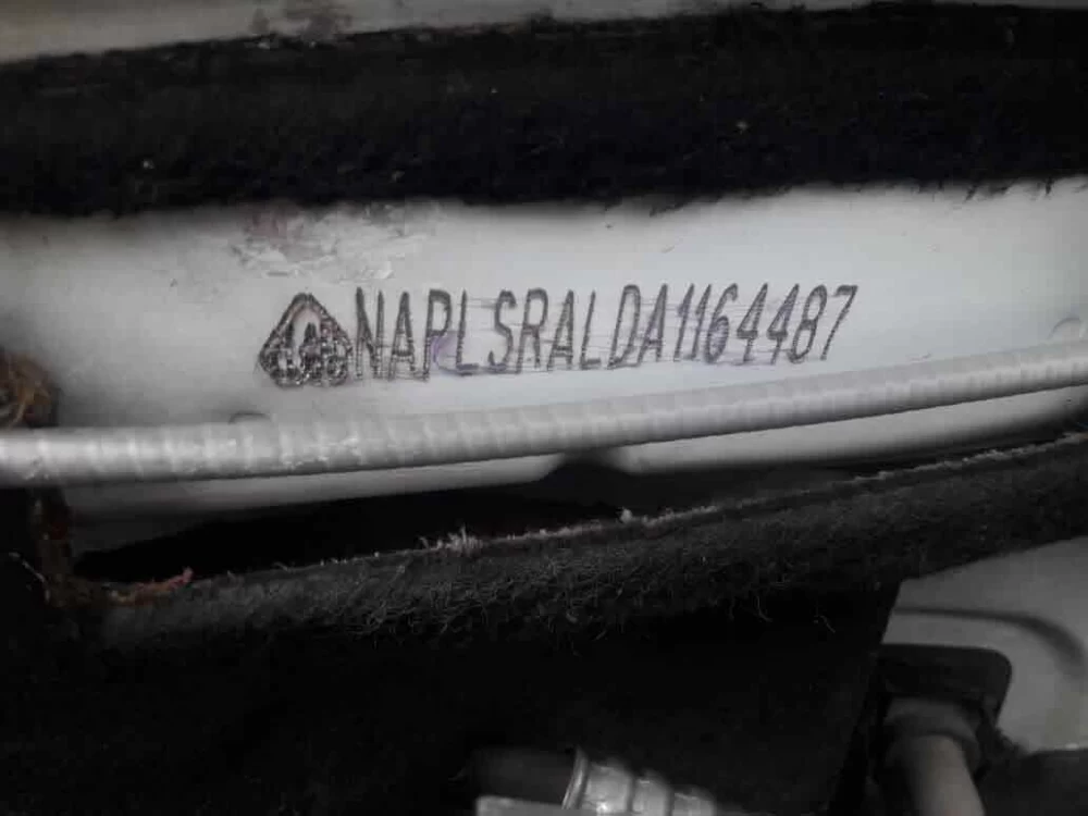 شماره شاسی خودرو