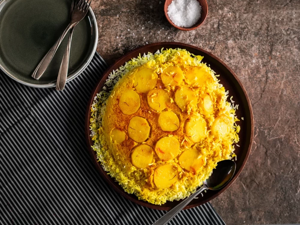 ته دیگ سیب زمینی