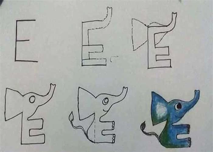 نقاشی حروف انگلیسی حروف کوچک و بزرگ برای کودکان