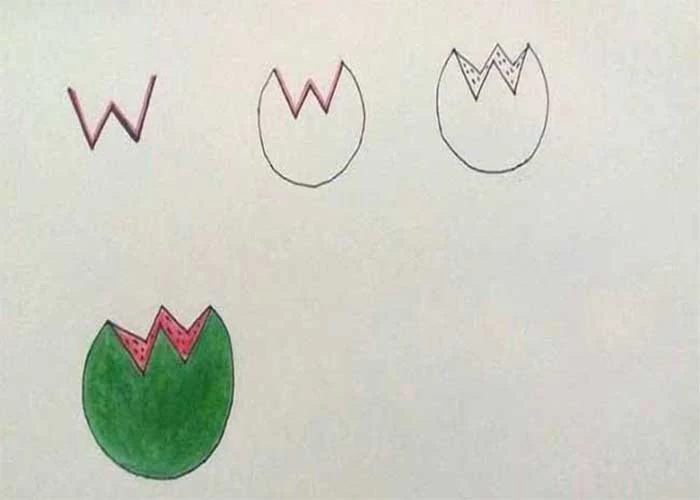 نقاشی حروف انگلیسی حروف کوچک و بزرگ برای کودکان