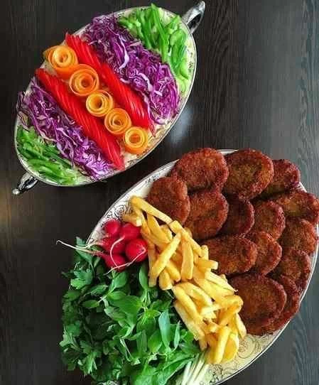 انواع تزیین کتلت برای مدارس،مجالس و مهمانی های رسمی