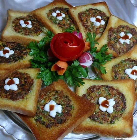 انواع تزیین کتلت برای مدارس،مجالس و مهمانی های رسمی