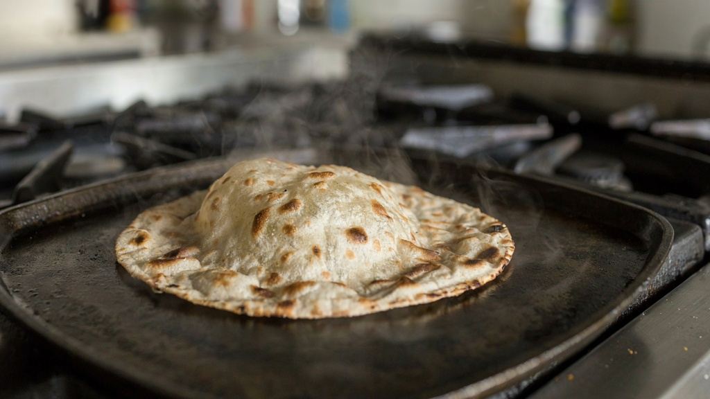 طرز تهیه نان لواش خانگی بدون مخمر در ماهیتابه