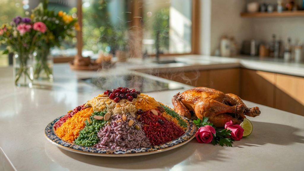 طرز تهیه هفت رنگ پلو تهرانی؛ مجلسی و خوش عطر