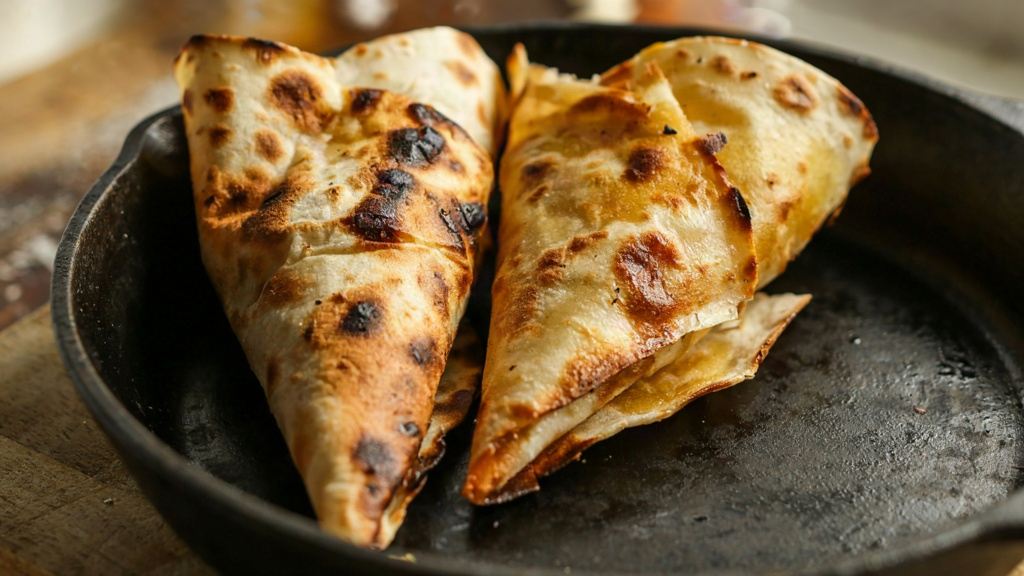 طرز تهیه پیتزا قیفی با نان لواش و مواد دلخواه