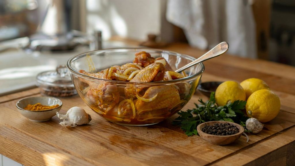 شاهکار آشپزی ایرانی: دستورپخت ته چین بال مرغ مجلسی و طلایی