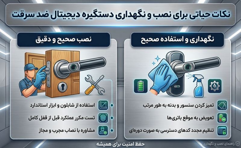 چرا دزدها از درهای مجهز به دستگیره دیجیتال ضد سرقت فراری‌ان؟