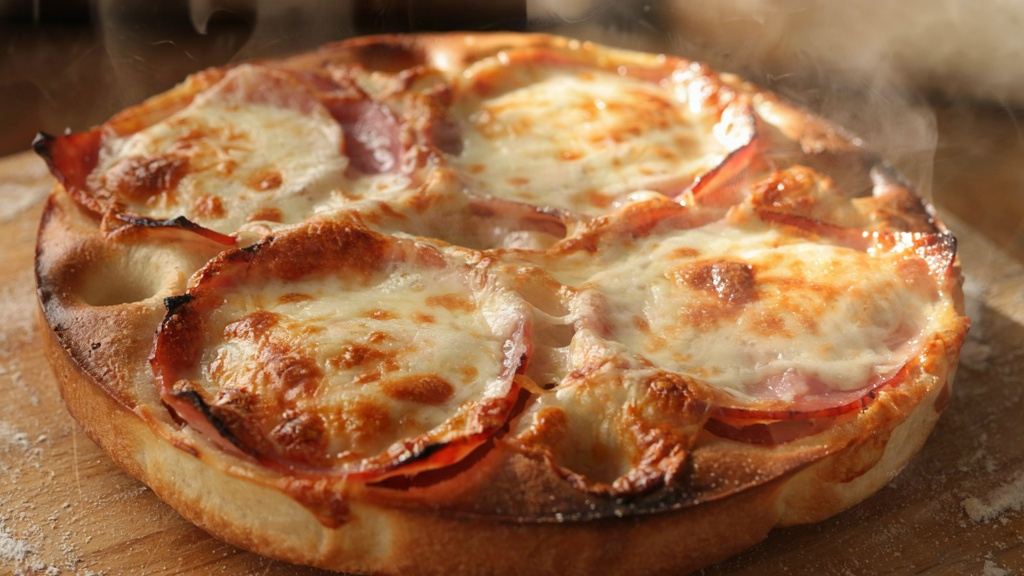 فنگرفود فوق العاده سریع و برشته با نان تورتیلا، ژامبون و پنیر موزارلا