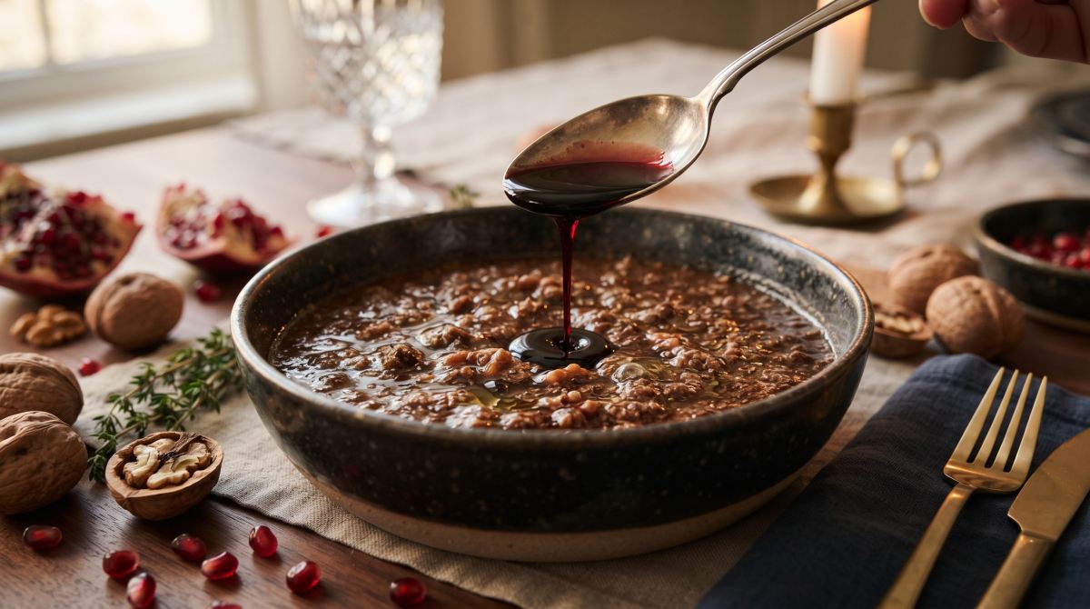 طرز پخت فسنجان روغنی و جاافتاده در کمتر از یک ساعت با تمام نکات