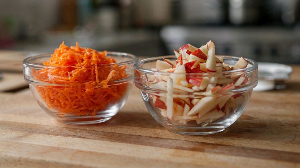 طرز تهیه کیک تابه ای هویج و سیب خانگی در ۲۰ دقیقه بدون نیاز به فر