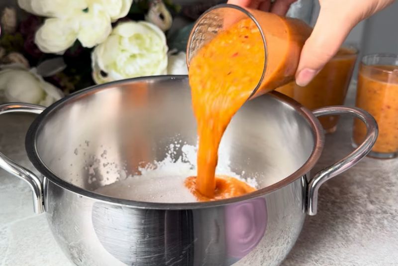 طرز تهیه پاستیل شلیل و هلو فوری بدون فر با نشاسته ذرت