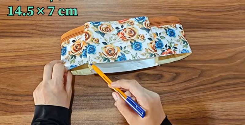 آموزش دوخت نظم دهنده دو طبقه پارچه ای به روش خیلی ساده