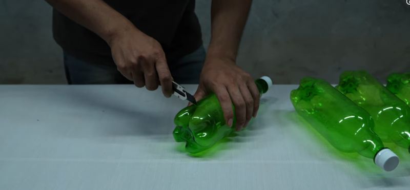 ساخت جارو برای باغ با بطری پلاستیکی دور ریختنی