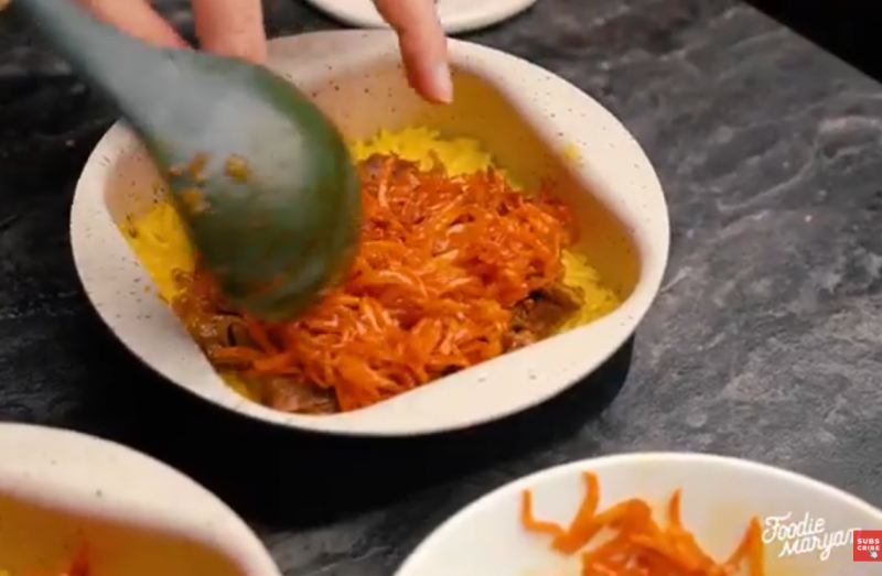 طرز تهیه ته چین گوشت و هویج مجلسی و قالبی