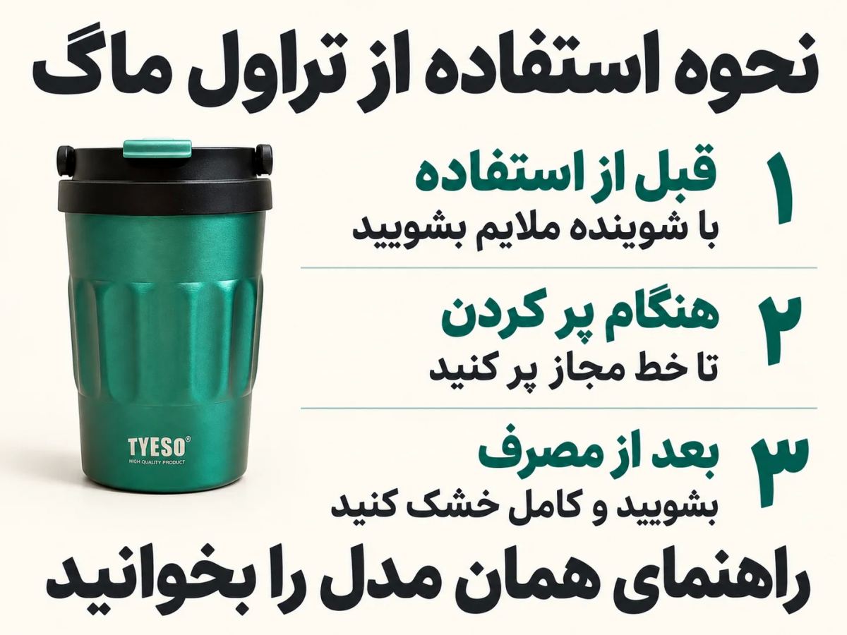 نحوه استفاده از تراول ماگ