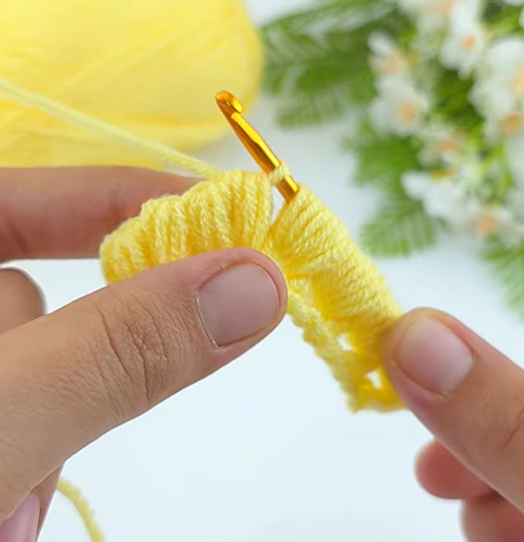 آموزش بافت خوشه گندم فقط با یک رج آسون و ساده