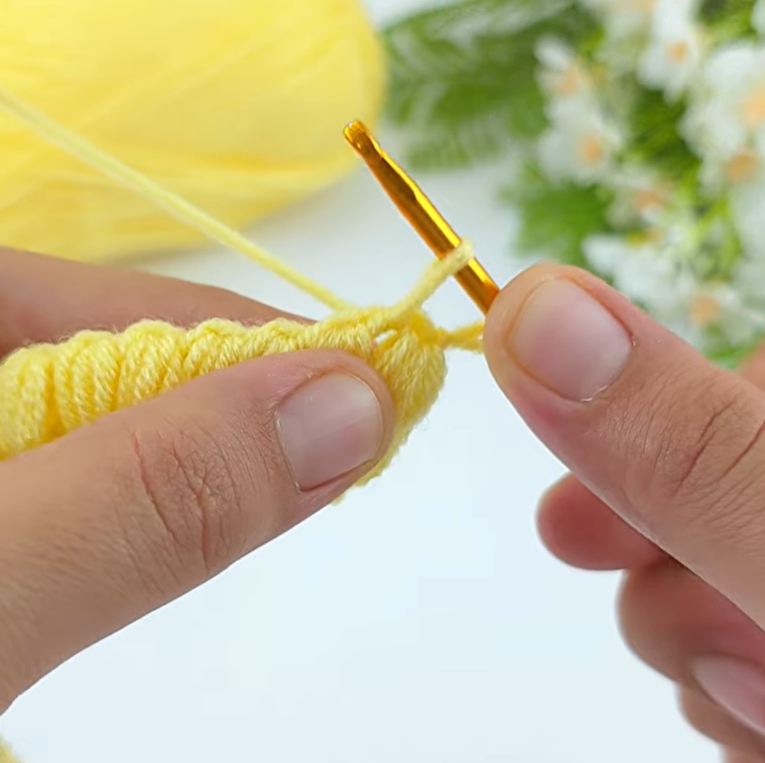 آموزش بافت خوشه گندم فقط با یک رج آسون و ساده