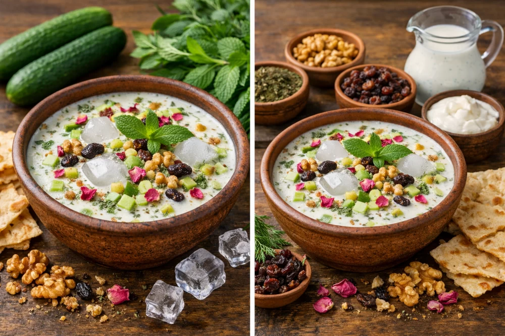 طرز تهیه ابدوغ خیار مجلسی در ۱۰ دقیقه همراه با دو نکته طلایی برای خوشمزه تر شدن