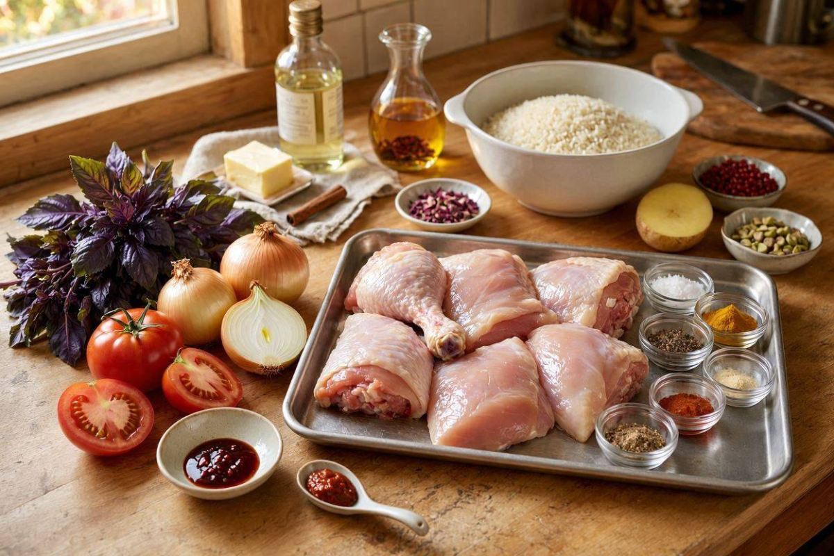 طرز تهیه ریحان پلو یک غذای اصیل با مرغ ، مجلسی و بی نظیر