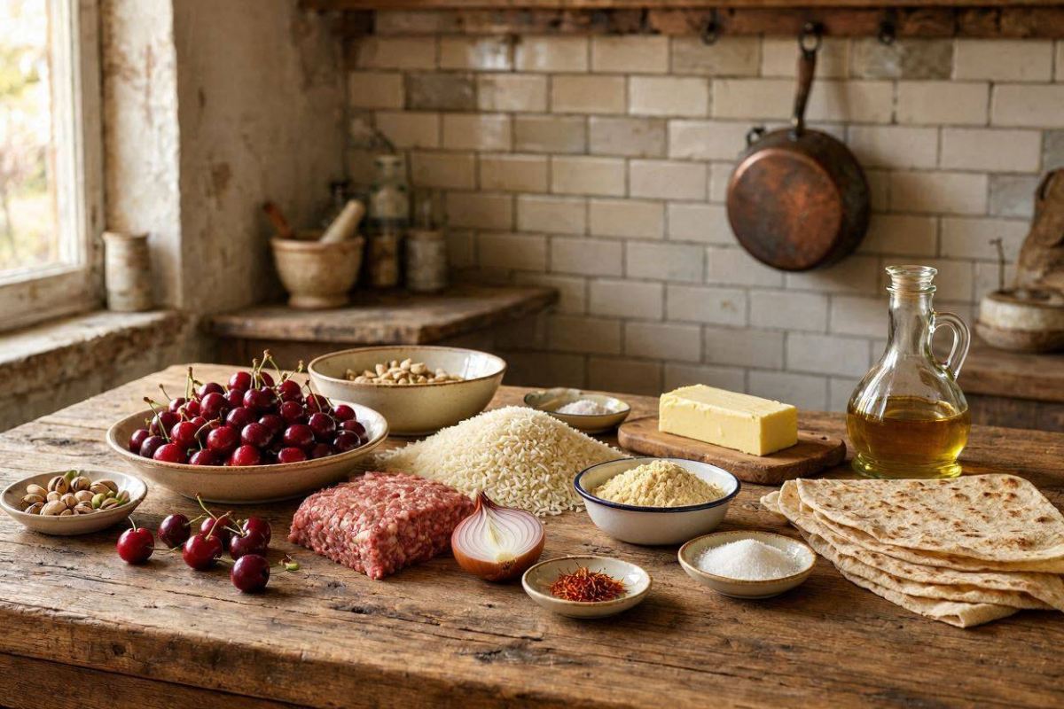 طرز تهیه آلبالو پلو با گوشت قلقلی؛ یک تجربه اصیل ایرانی