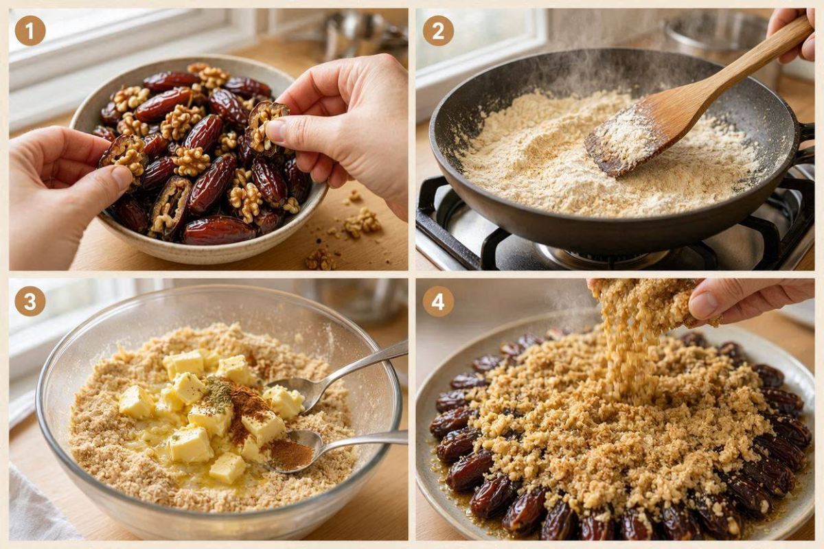 طرز تهیه دسر دسر سنتی و مقوی با خرما / طعمی ماندگار از جنوب