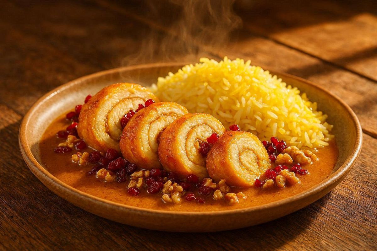 طرز تهیه رولت مرغ مجلسی / خوشمزه و خاص با مواد ساده