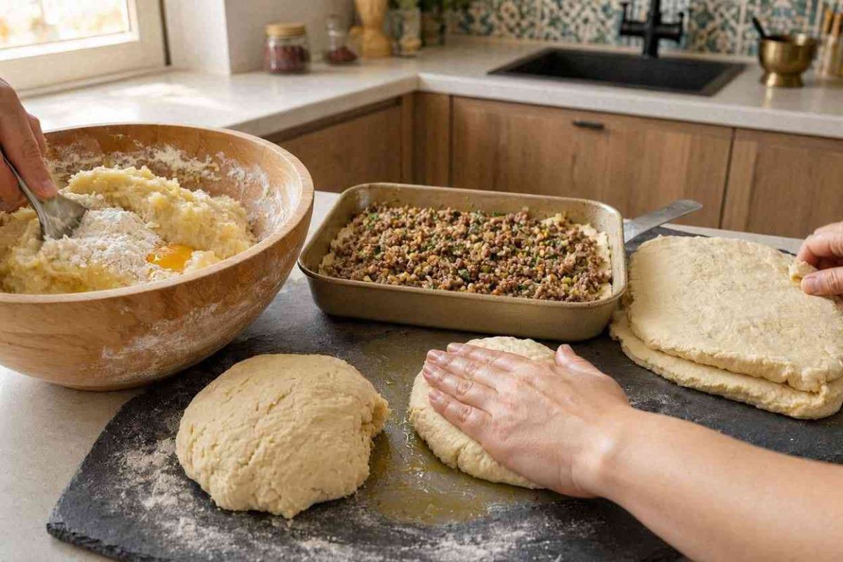 طرز تهیه یک غذای متفاوت و خوشمزه با سیب زمینی و گوشت چرخ کرده