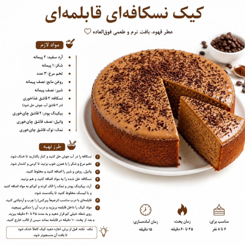 آموزش پخت ۸ کیک قابلمه ای مختلف بدون نیاز به فر و دردسر