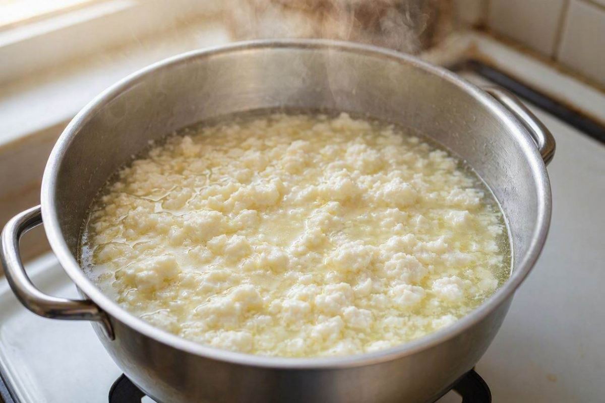 طرز تهیه ۱ کیلو پنیر خانگی با ۱ لیتر شیر؛خوشمزه و طبیعی