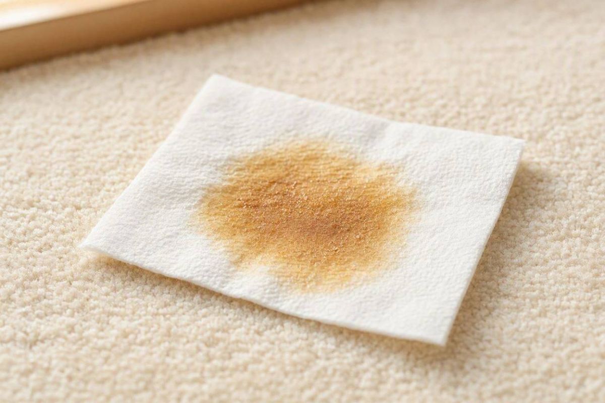اولین کار بعد از ریختن چای روی فرش چیست؟ نحوه رفع لکه چای روی فرش کرم