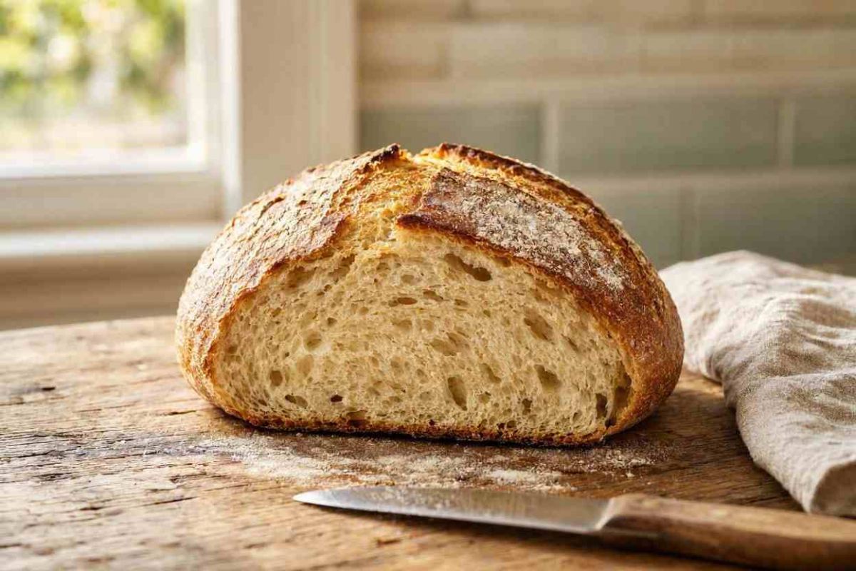 طرز تهیه نان خانگی بدون ورز با ۴ ماده؛ ساده و با پوستی طلایی و ترد
