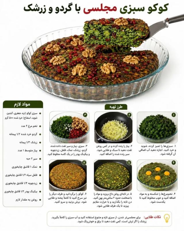 طرز تهیه ۶ مدل کوکوی خوشمزه / دیگه کوکو رو تکراری نپز