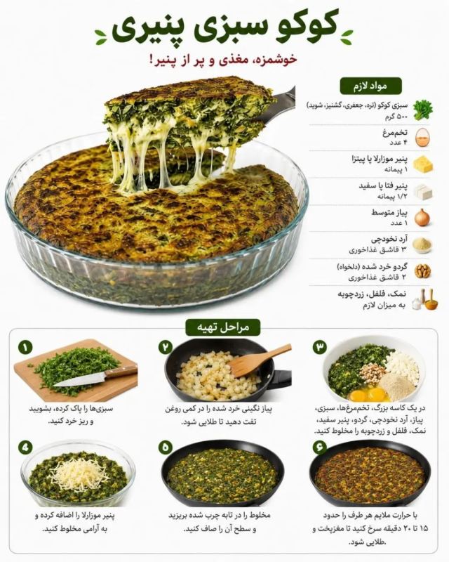 طرز تهیه ۶ مدل کوکوی خوشمزه / دیگه کوکو رو تکراری نپز