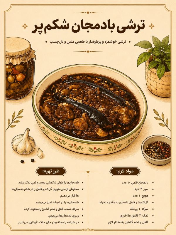 آموزش ۷ غذای خوشمزه با بادمجان: از خورش های اصیل ایرانی تا غذاهای سنتی و نوستالژیک
