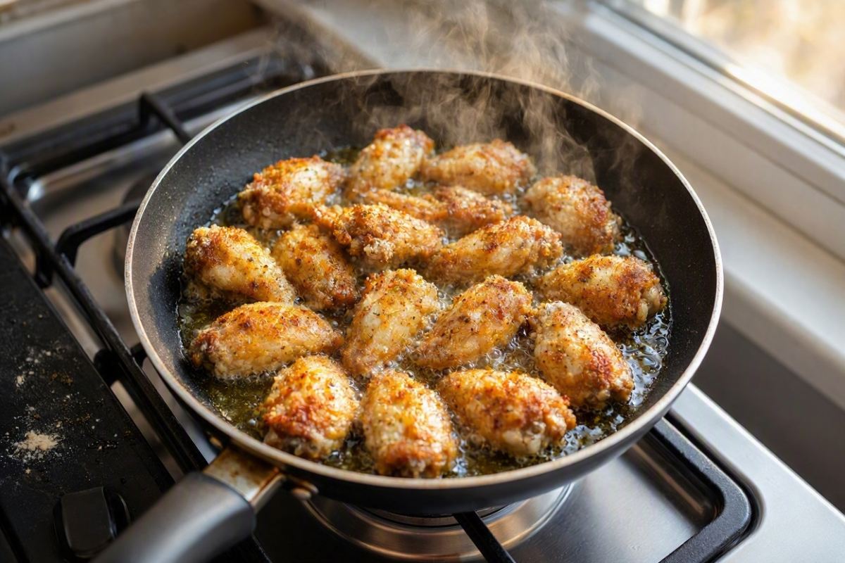 بوفالو وینگز با بال مرغ؛ یک غذای سوخاری و خوش طعم