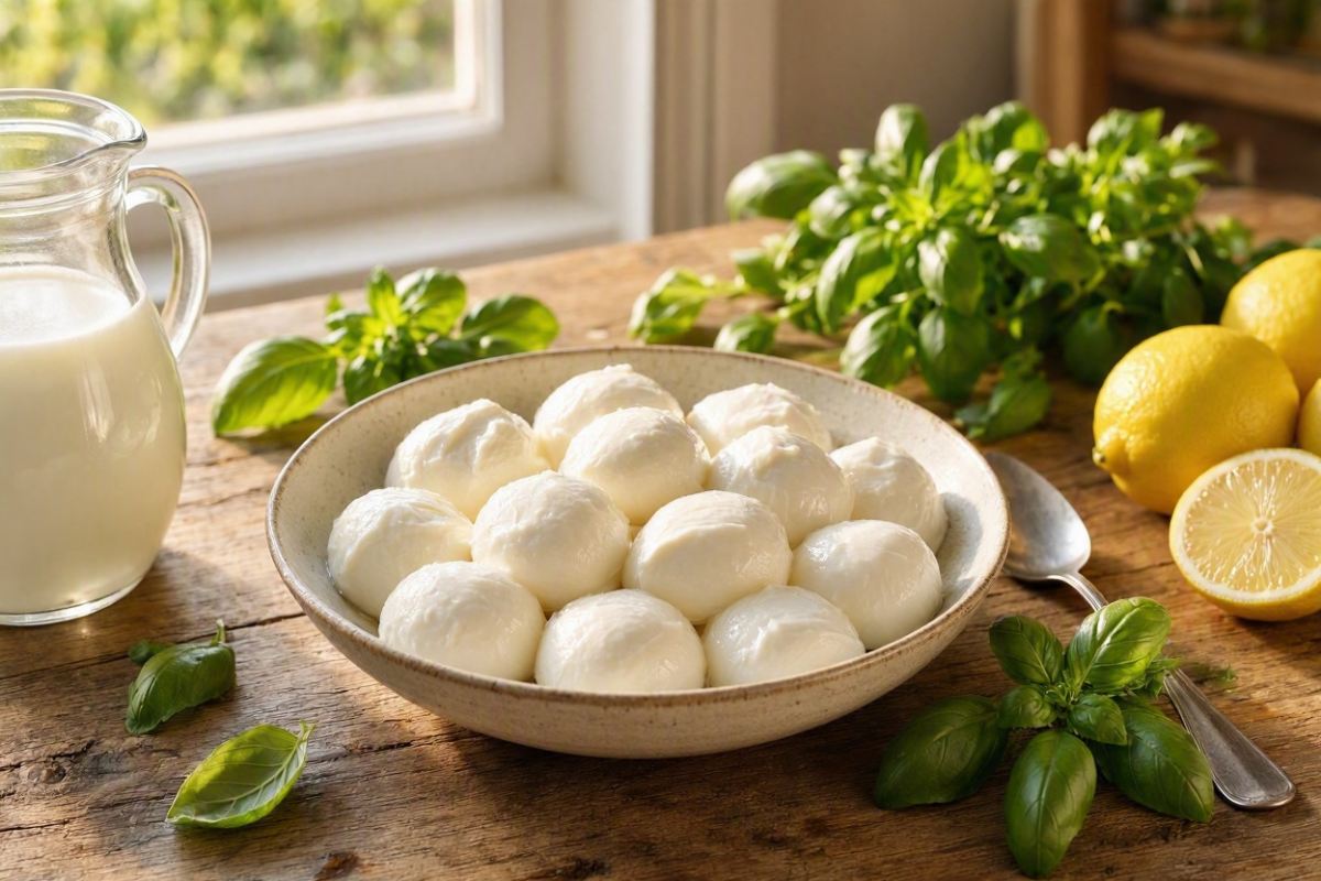 طرز تهیه پنیر موتزارلا در خانه با شیر و لیمو؛ فقط با ۲ ماده اولیه