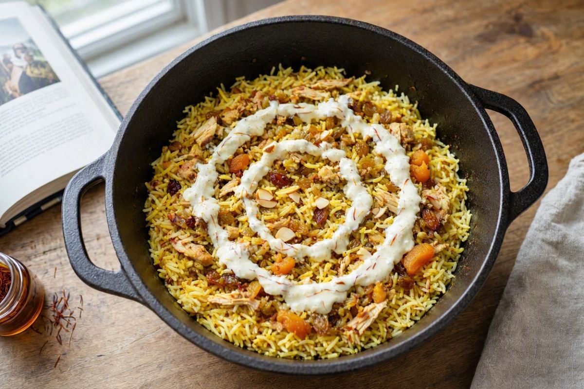 طرز تهیه شاه پلو درباری خوشمزه ترین پلو مخلوط ایرانی با مرغ