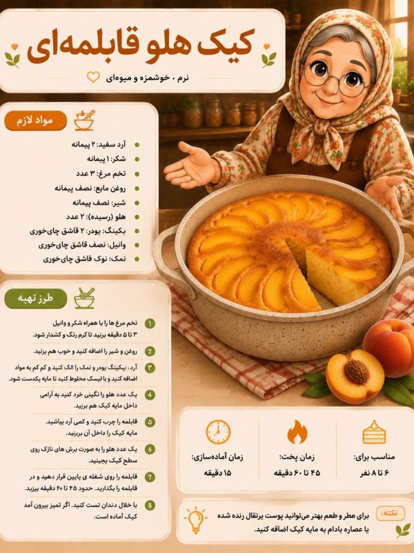 آموزش پخت ۴ کیک قابلمه ای بدون فر؛ نرم، خوشمزه و خوش عطر