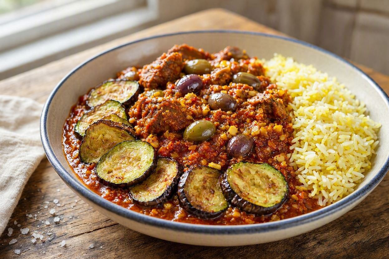 طرز تهیه قیمه توماتیز کردی؛ یه خورشت متفاوت و خوشمزه با بادمجان