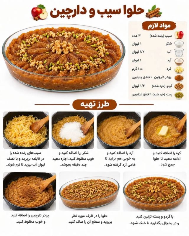 طرز تهیه ۸ مدل حلوای پاییزی؛ از کدو حلوایی تا لبو و شیره انگور