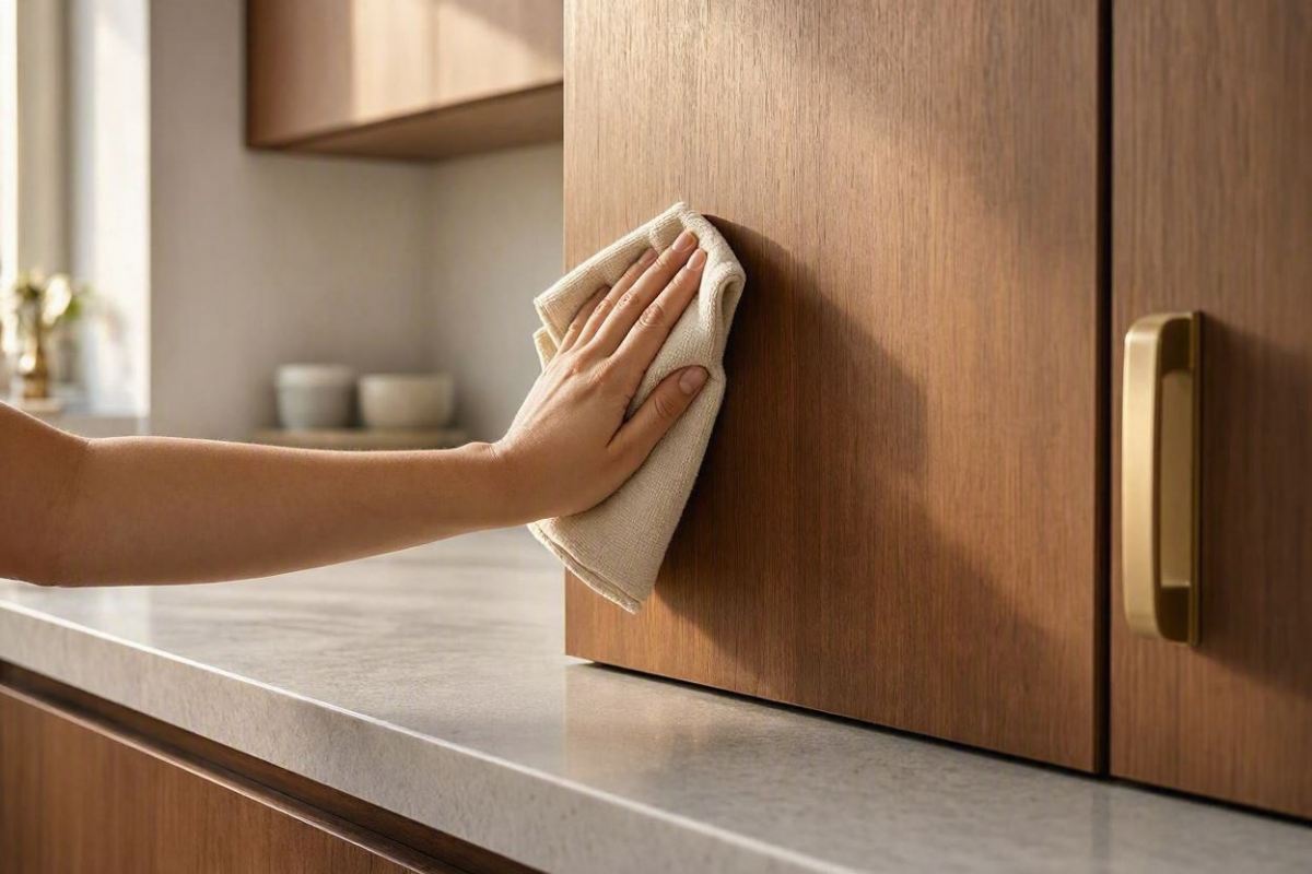 راز برق انداختن درب کابینت ها با چند ماده ساده و در دسترس