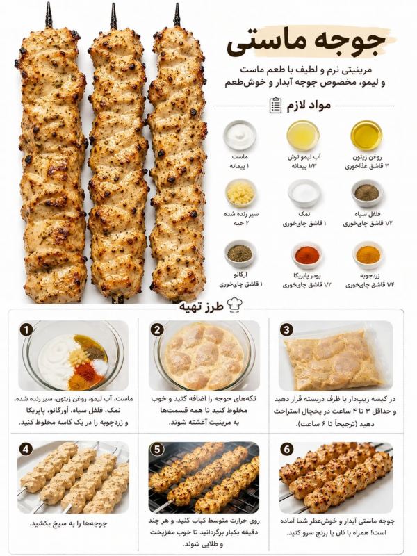 ۴ مدل مرینیت جوجه محبوب و لذیذ ایرانی