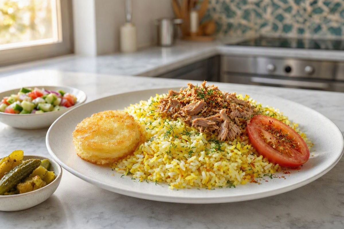 طرز تهیه پلو بندری با تن ماهی؛ یک غذای ساده و خوشمزه