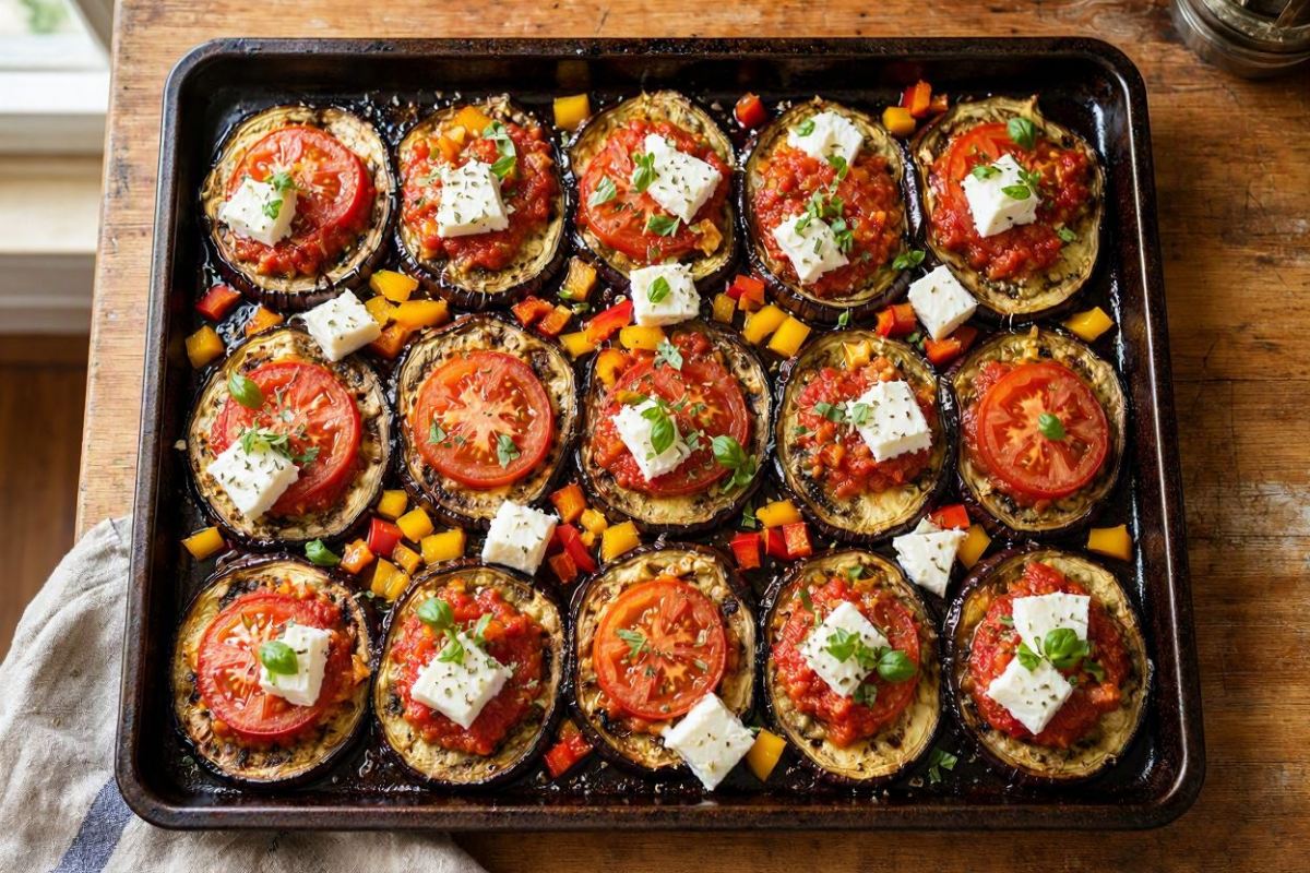 طرز تهیه پیتزای بدون خمیر با بادمجان: یک پیش غذای سالم، خوشمزه و رژیمی