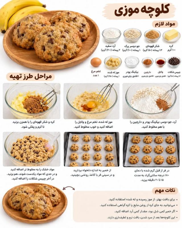 طرز تهیه چند مدل کلوچه خوشمزه و آسان برای مدرسه بچه ها