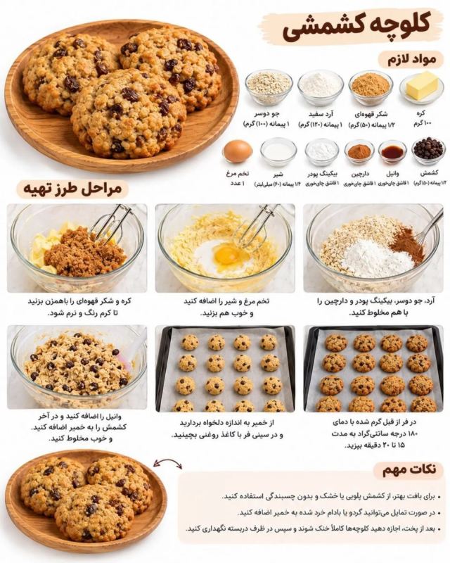 طرز تهیه چند مدل کلوچه خوشمزه و آسان برای مدرسه بچه ها