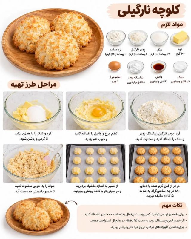 طرز تهیه چند مدل کلوچه خوشمزه و آسان برای مدرسه بچه ها