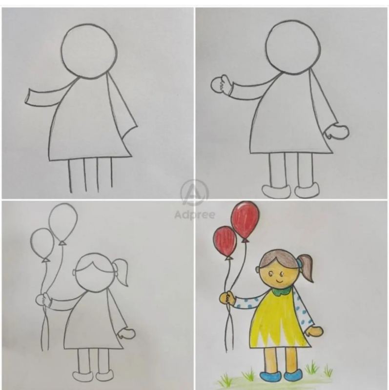 آموزش مرحله به مرحله انواع نقاشی های جذاب برای کودکان