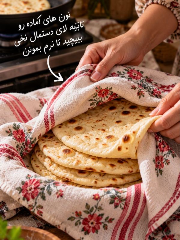 طرز تهیه نان صبحانه در کمتر از ۱۰ دقیقه در ماهی تابه