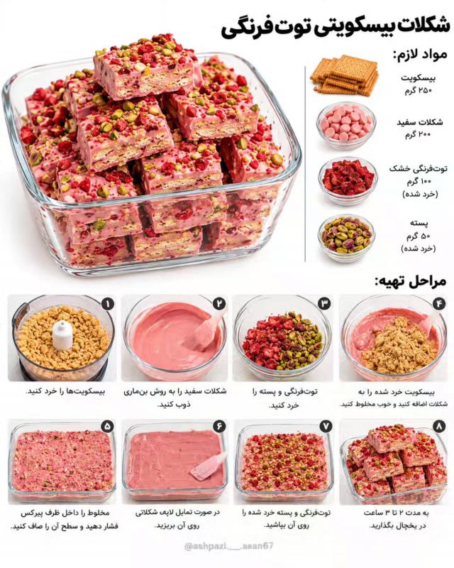 طرز تهیه چند مدل شیرینی خوشمزه با بیسکوییت